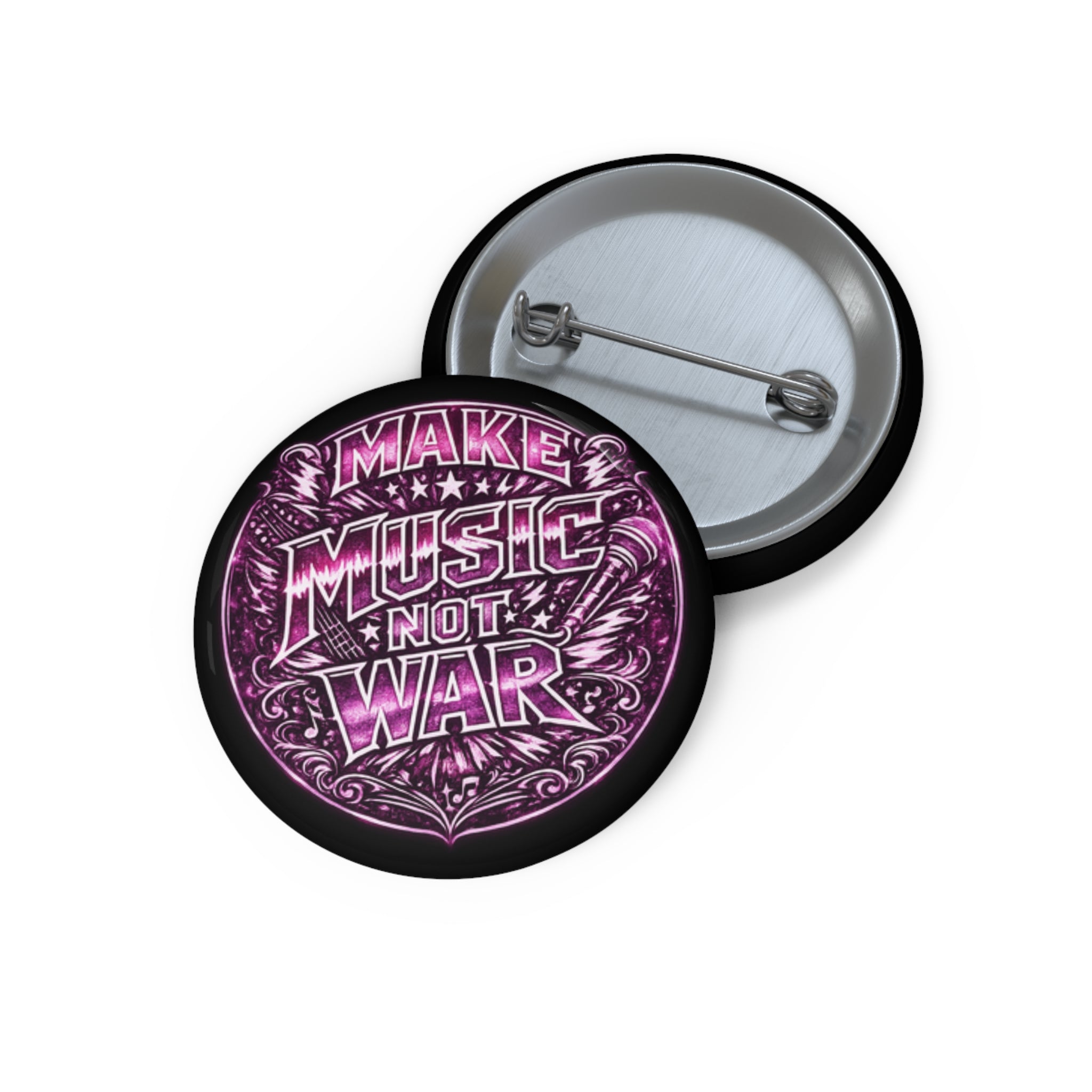 MAKE MUSIC, NOT WAR - Suck it Sandwich Pin Button
