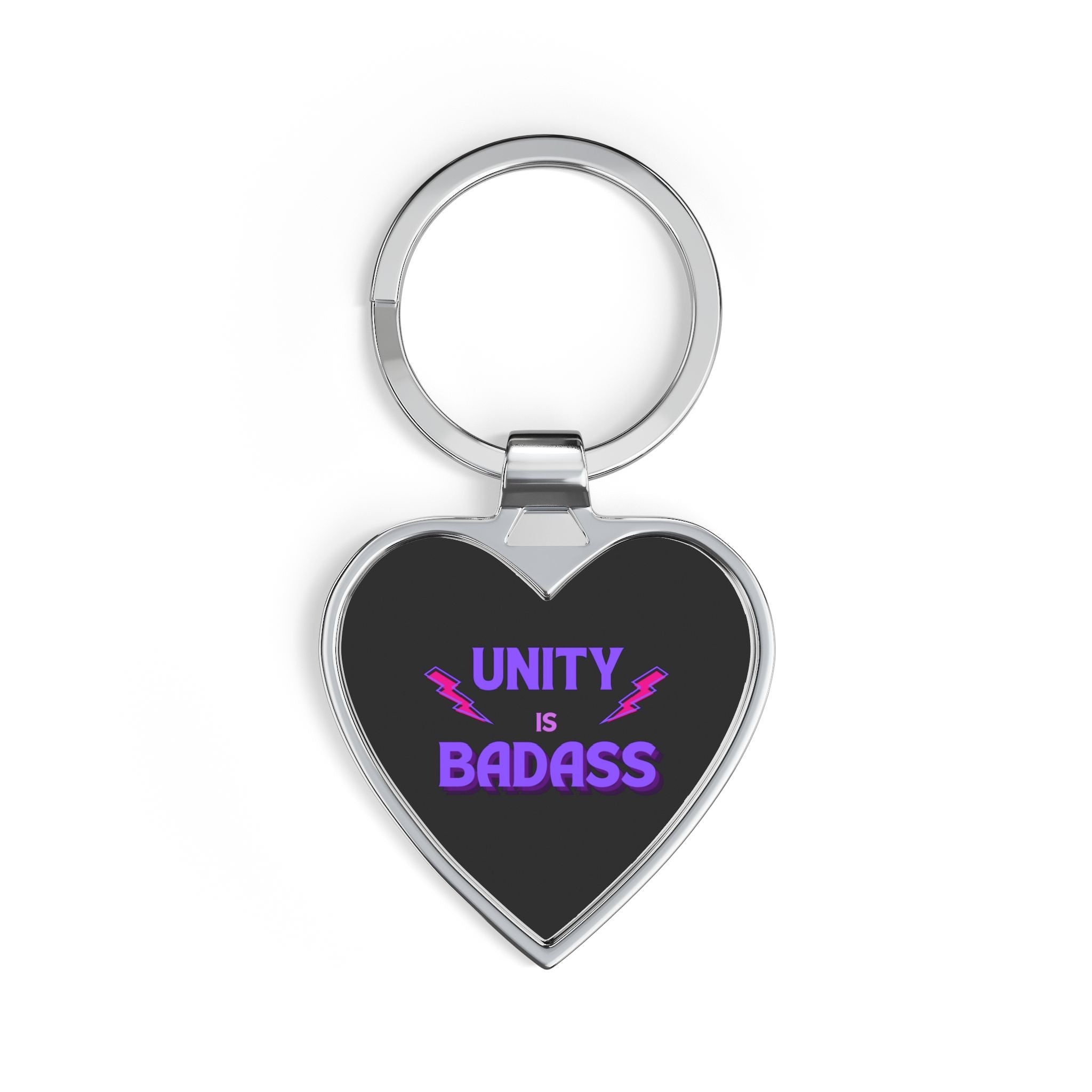 'Unity is Badass'  Rock Heart Keyring - By Suck it Sandwich