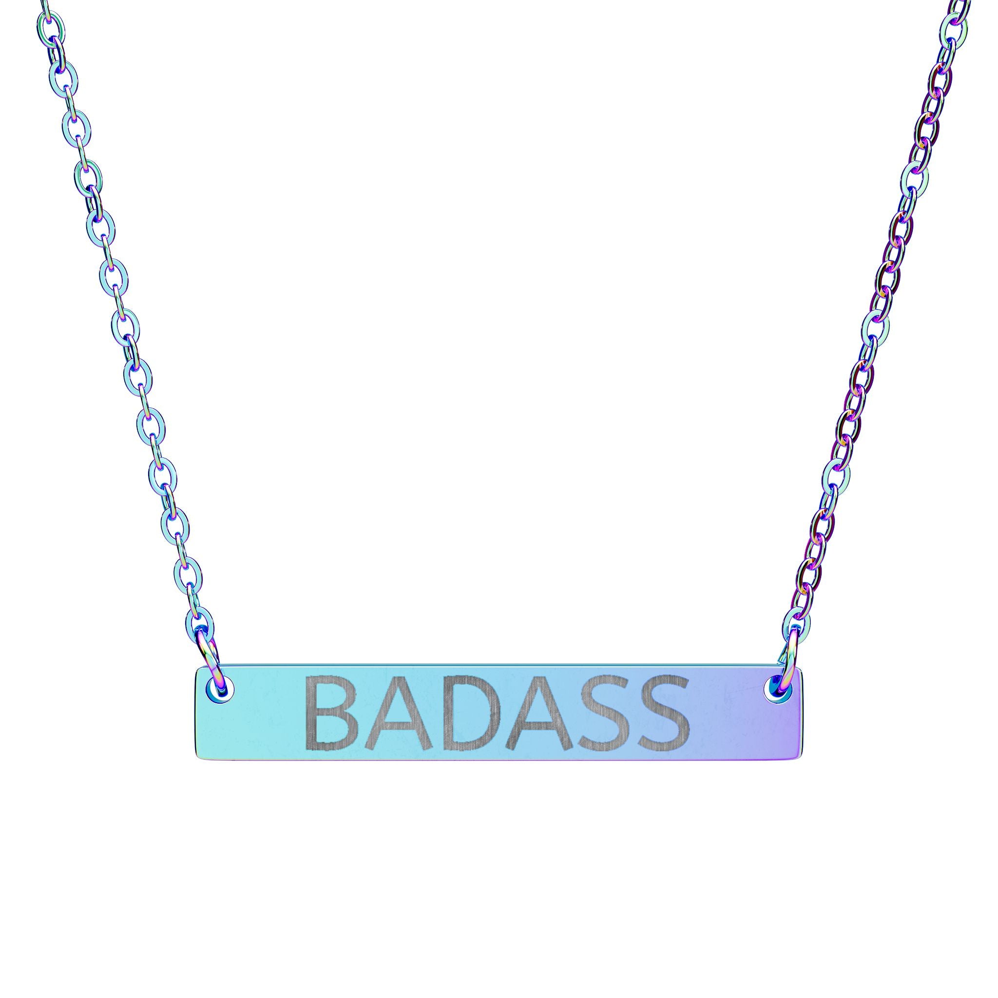 'BADASS' Bar Necklace - By Suck it Sandwich