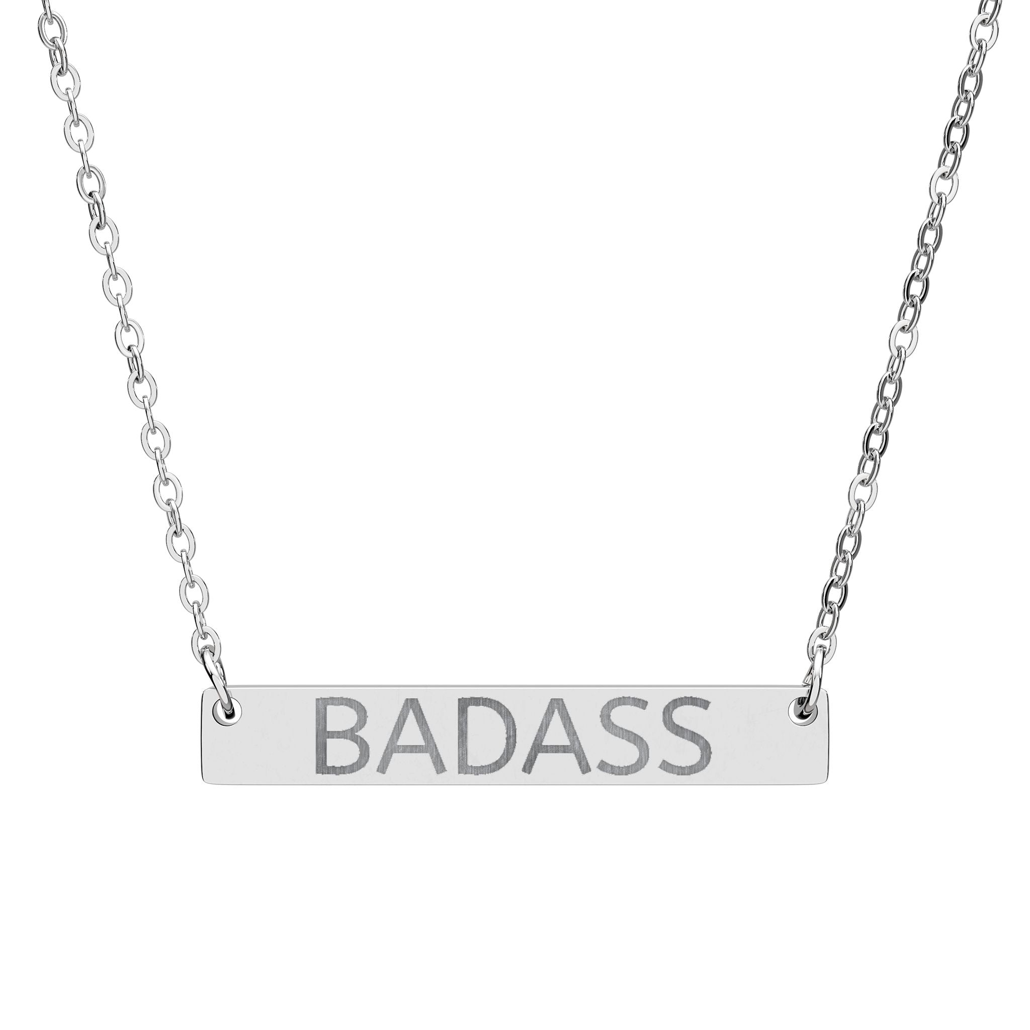 'BADASS' Bar Necklace - By Suck it Sandwich