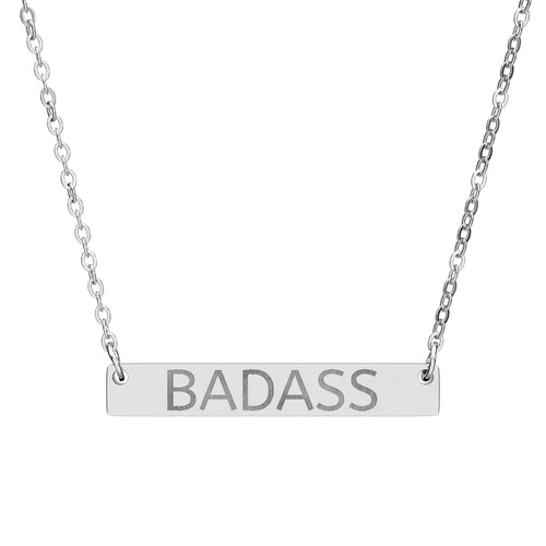 'BADASS' Bar Necklace - By Suck it Sandwich
