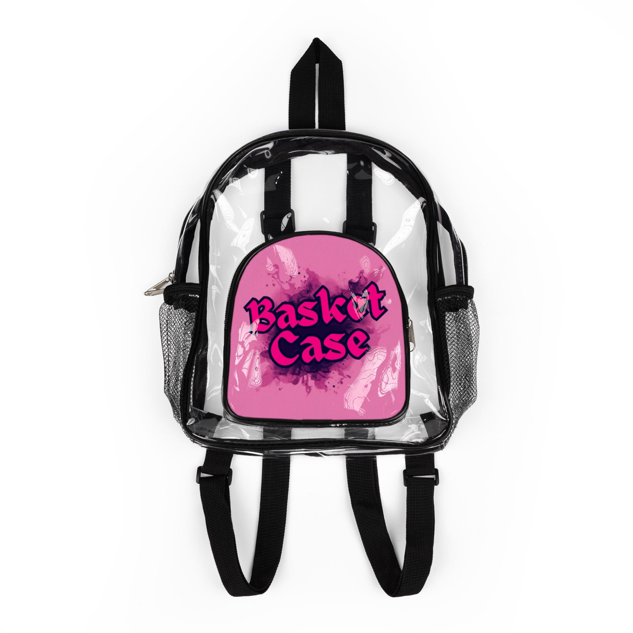 Basket Case Clear Backpack for gigs and giggles - By Suck it Sandwich