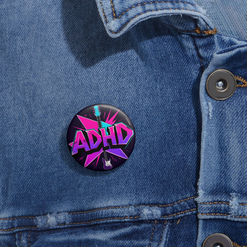 ADHD Rocks Suck it Sandwich Pin Button