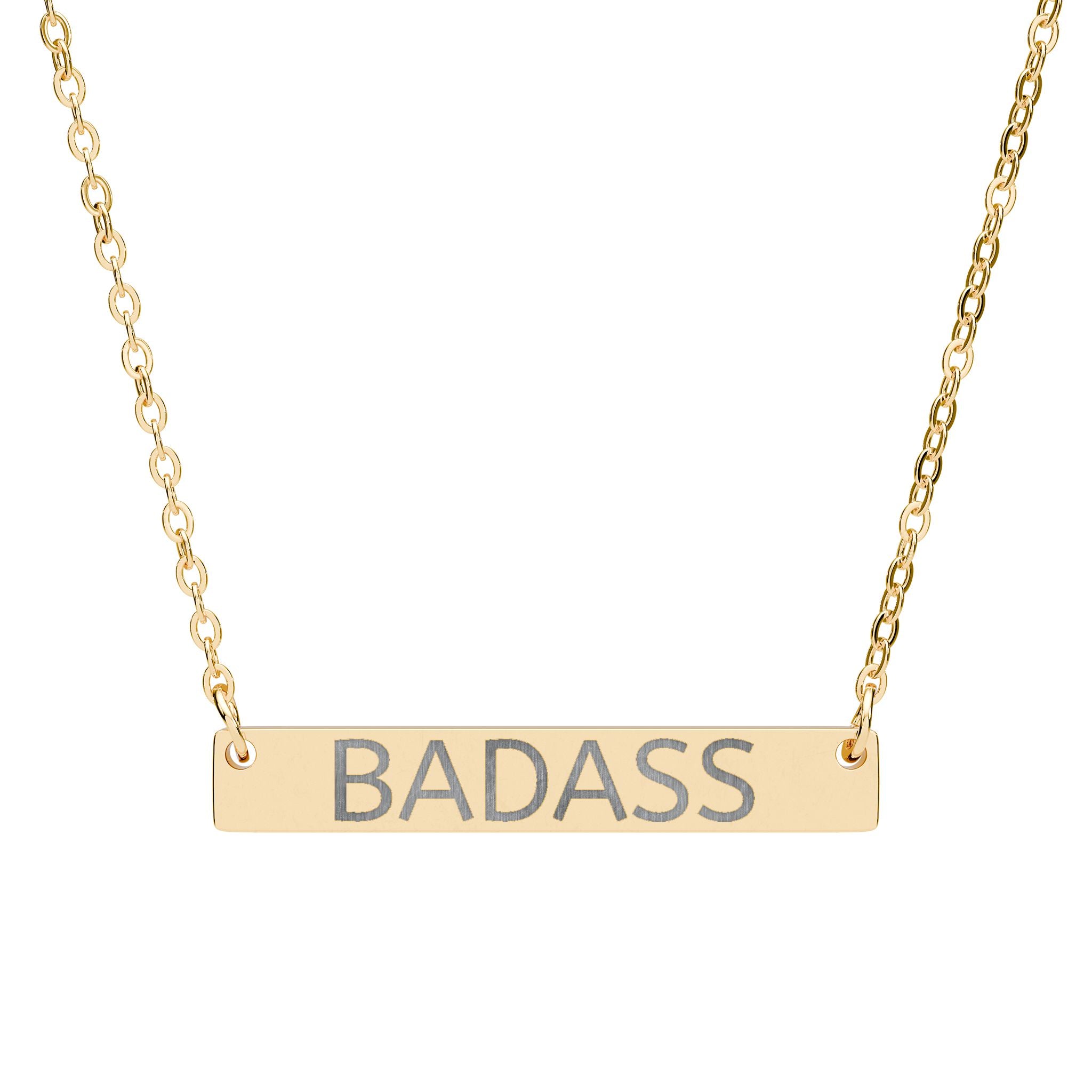 'BADASS' Bar Necklace - By Suck it Sandwich